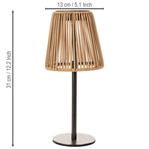Product LED table lamp, environmentally friendly solar powered, for decorative outdoor lighting, 31cm