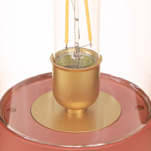Product LED Table Lamp Retro LED Light Warm White Brown H19.5cm