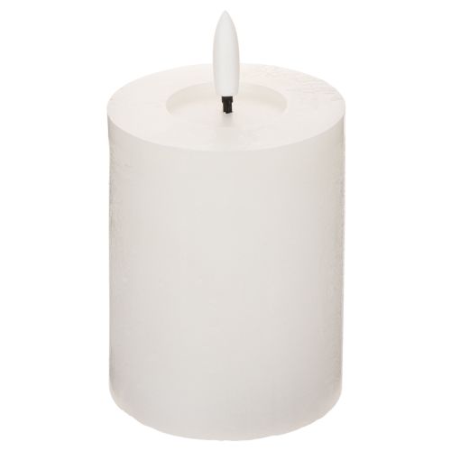 LED pillar candle, flickering, with timer, Ø7cm, 12cm buy online | Floristik24.co.uk