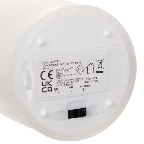 LED pillar candle, flickering,