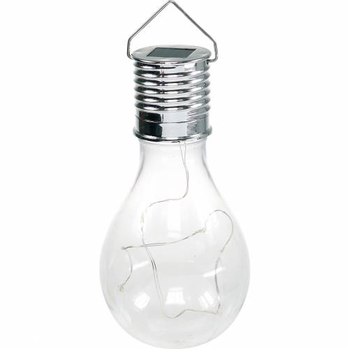 Floristik24 Garden Decoration Solar LED Light Bulb Warm White H15cm 5pcs