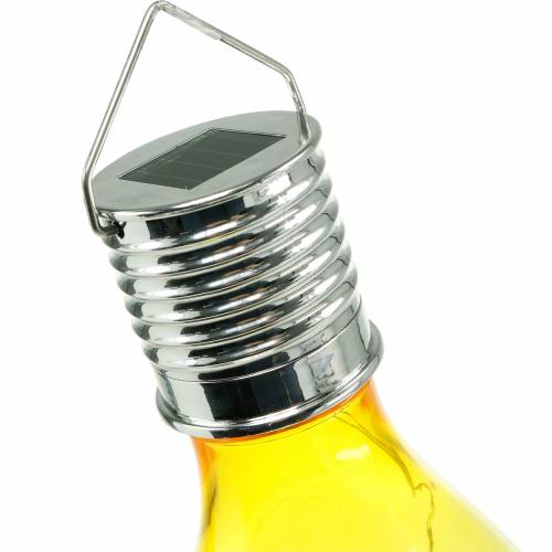 Floristik24 Garden decoration solar LED light bulb assorted colors 15cm 4pcs