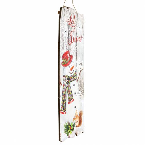 Floristik24 LED mural snowman "Let it Snow" 21 × 60cm For battery