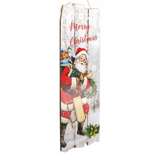Floristik24 LED mural Santa Claus &quot;Merry Christmas&quot; 21 × 60cm For battery