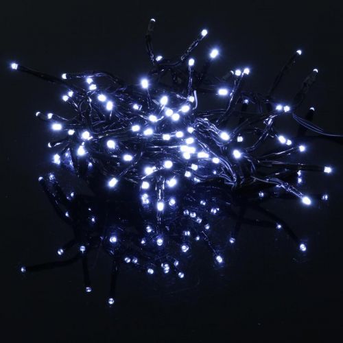 Product Light cascade with snow effect, winter decoration Advent, LED lights 6 strands cold white 480 L60/80/100cm