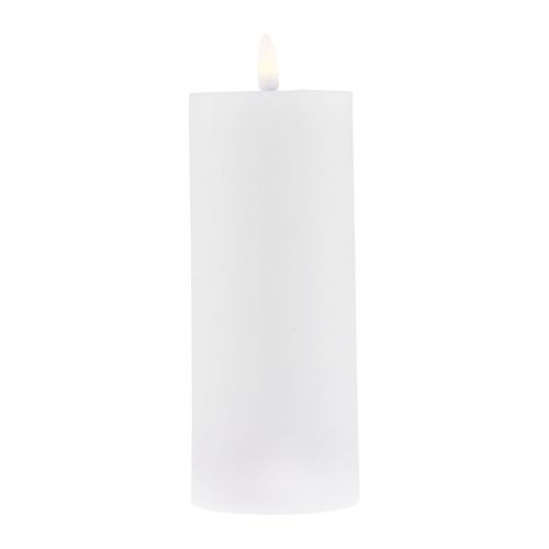 Product LED candle with timer real wax candle moving flame 19cm