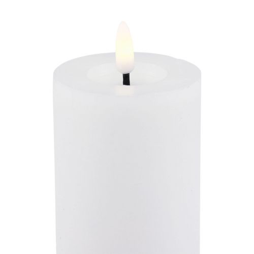 Product LED candle with timer real wax candle moving flame 19cm