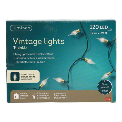 Product LED fairy lights Timer Twinkle Christmas lights 12m