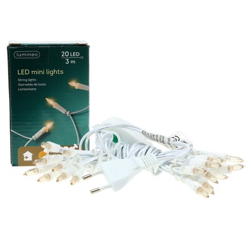 Floristik24 LED mini chain 20L white warm white 3m