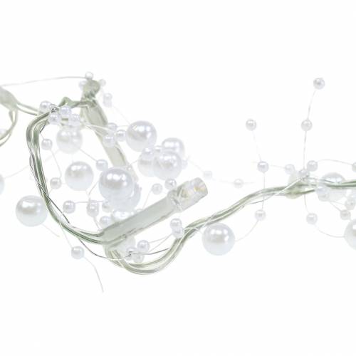 Floristik24 LED light chain pearl garland white warm white L120cm