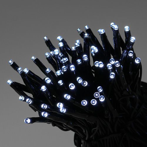 Floristik24 LED rice light chain 240er 18m black / cold white