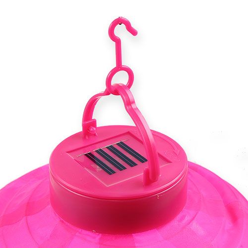 Product Lampion LED with solar 20cm pink