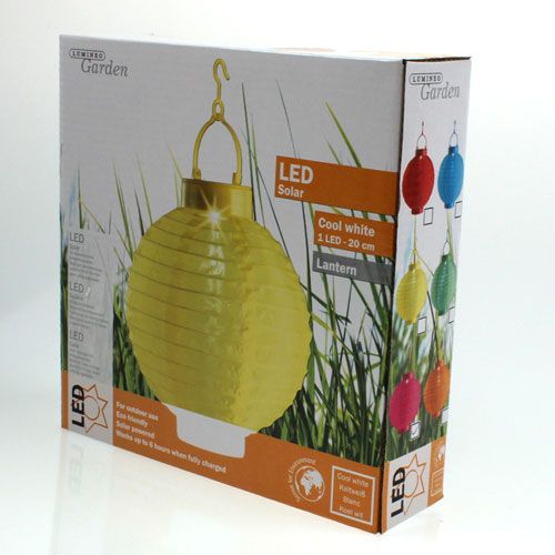 Product Lampion LED with solar 20cm pink