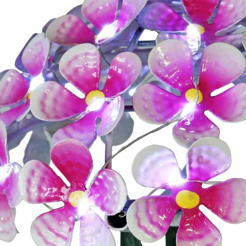 Floristik24 Solar flower, LED garden decoration, decorative chrysanthemum pink L55cm Ø15cm