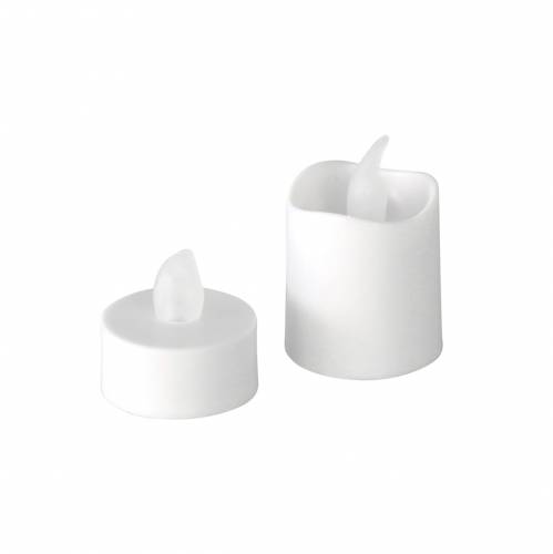 Floristik24 LED tealight candles warm white flame effect set of 16 assorted 32 batteries