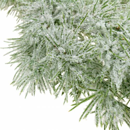 Floristik24 Larch garland with glitter and snow 160cm