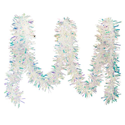 Floristik24 Tinsel Garland Christmas New Year&#39;s Eve Iridescent 260cm