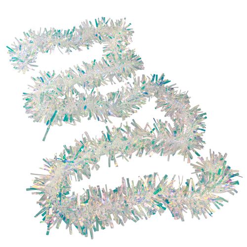 Floristik24 Tinsel Garland Christmas New Year&#39;s Eve Iridescent 260cm