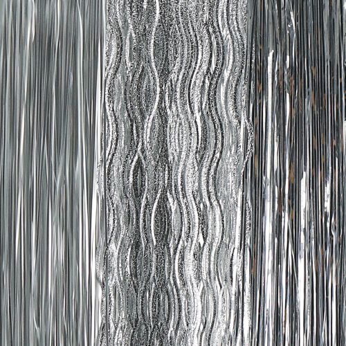 Floristik24 Christmas tree jewelry tinsel mix silver 50cm