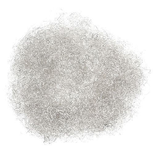 Floristik24 Tinsel curled silver 50g