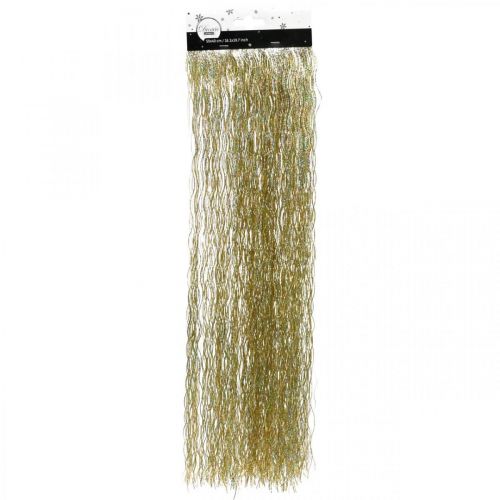 Floristik24 Tinsel Golden Christmas tree decoration Christmas decoration 50cm