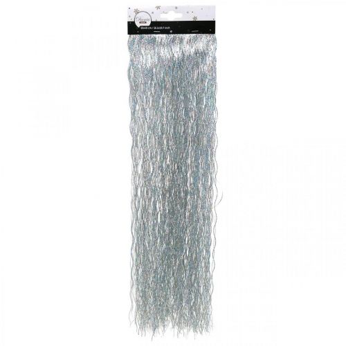 Tinsel silver tree decoration Christmas decoration 50cm