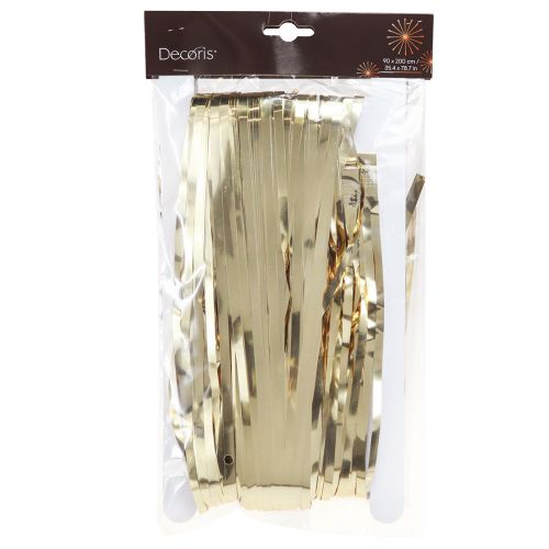Product Tinsel Light Gold Tinsel Curtain Decoration Gold 90×200cm 2pcs