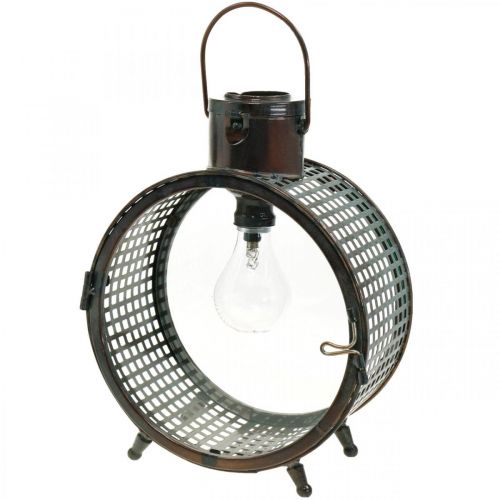 Floristik24 Solar lamp metal lamp balcony deco industrial design Ø23cm