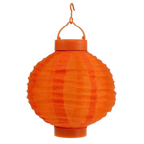 Floristik24 Lampion LED with solar 20cm orange