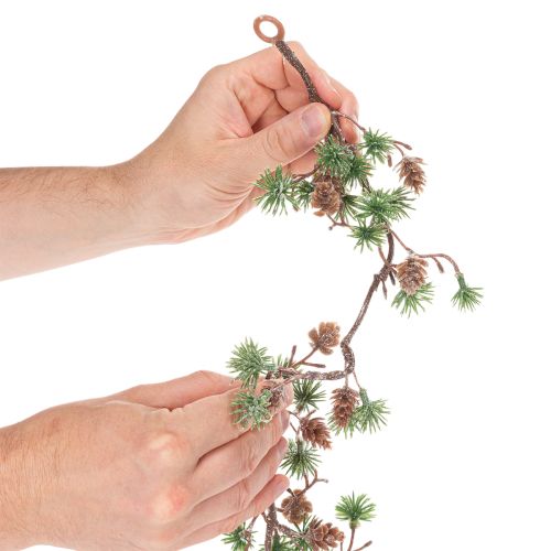 Artificial Larch Garland with Pinecones and Needle Branches 120cm | Floristik24.co.uk