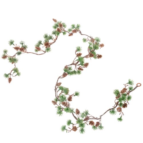 Artificial Larch Garland with Pinecones and Needle Branches 120cm | Floristik24.co.uk
