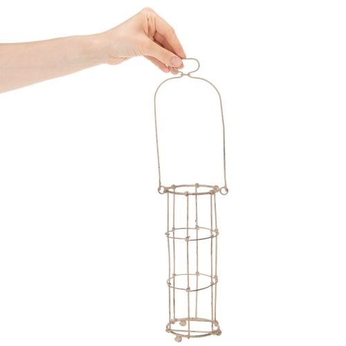 Lantern garden, metal lantern Ø8.5cm H23/18.5/14.5cm set of 3 | Floristik24.co.uk