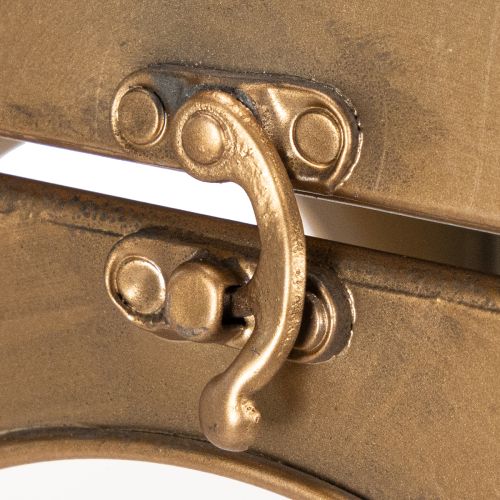 Lantern metal glass metal brass look H50cm set of 2 | Floristik24.co.uk