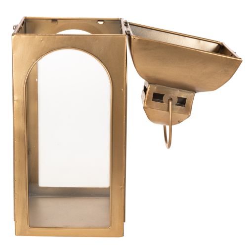 Lantern metal glass metal brass look H50cm set of 2 | Floristik24.co.uk
