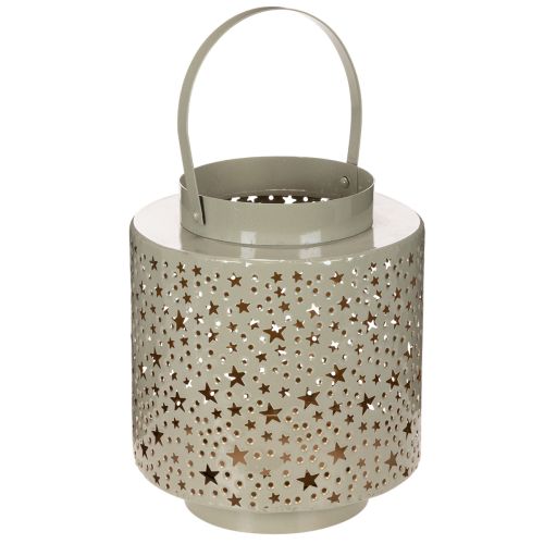 Green Metal Lantern with Star Pattern 31cm buy online | Floristik24.co.uk