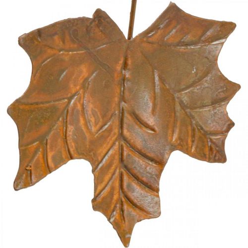Floristik24 Autumn decoration leaves metal rust look L20cm 4pcs