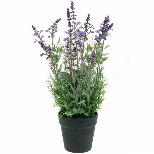 Product Flower decoration lavender in a pot of artificial plants