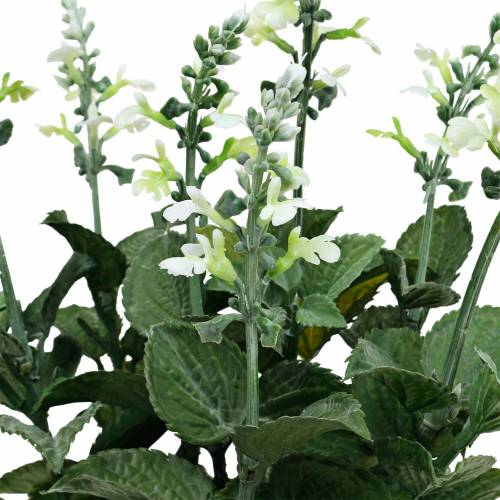 Floristik24 Artificial Lavender Pot Decorative Lavender Silk Flower in White