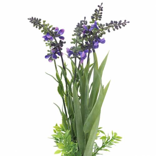 Floristik24 Artificial lavender bunch with grasses 32cm