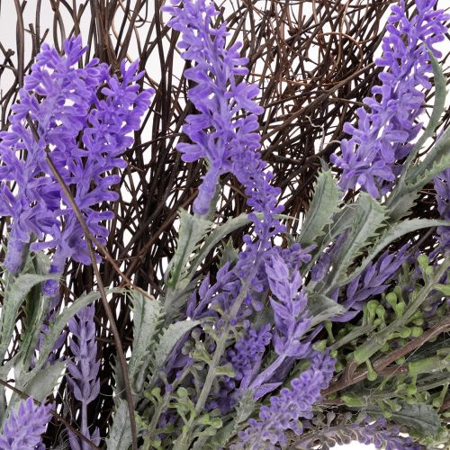 Product Lavender wreath for spring, door decoration, decorative item for the entrance area, 60cm
