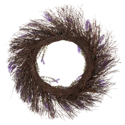 Product Lavender wreath for spring, door decoration, decorative item for the entrance area, 60cm