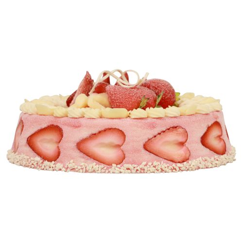 Food dummy, artificial cake strawberry cream Ø23cm H9.5cm
