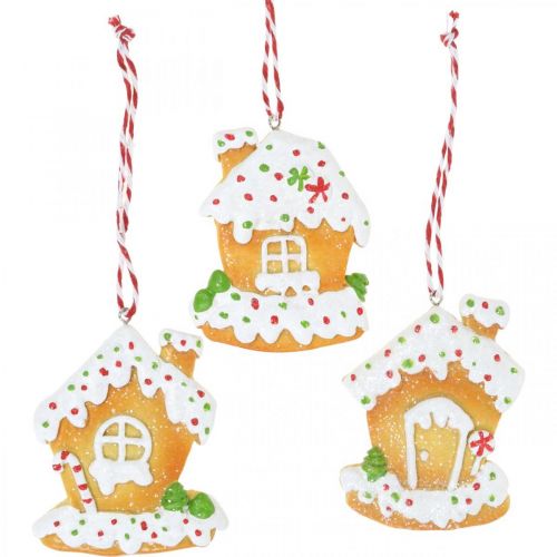 Floristik24 Gingerbread house H9cm 3pcs