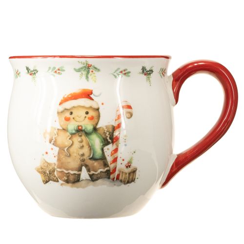 Product Gingerbread man mug ceramic Christmas mug H9.5cm