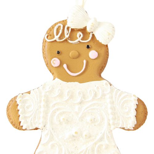 Product Gingerbread man decoration gingerbread woman for hanging H10.5cm 4pcs
