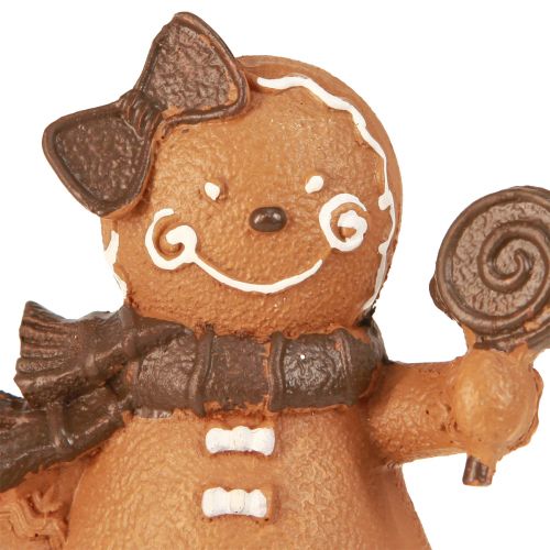 Product Gingerbread Man Gingerbread Woman Christmas Brown H11cm 2pcs