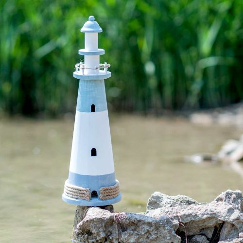 Floristik24 Lighthouse Ø16cm H50.5cm Blue