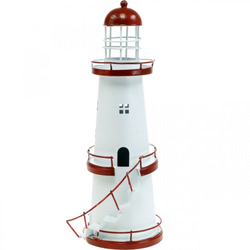 Floristik24 Lighthouse red maritime decoration metal summer decoration