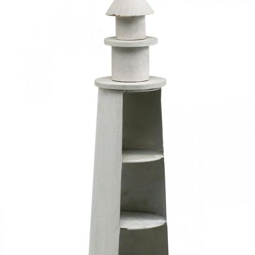 Product Lighthouse Shabby Chic Cream Summer Decoration Maritime Ø14.5cm H51cm