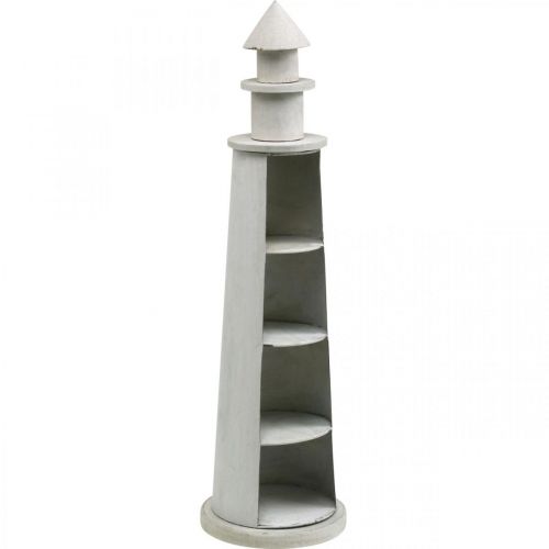 Product Lighthouse Shabby Chic Cream Summer Decoration Maritime Ø14.5cm H51cm